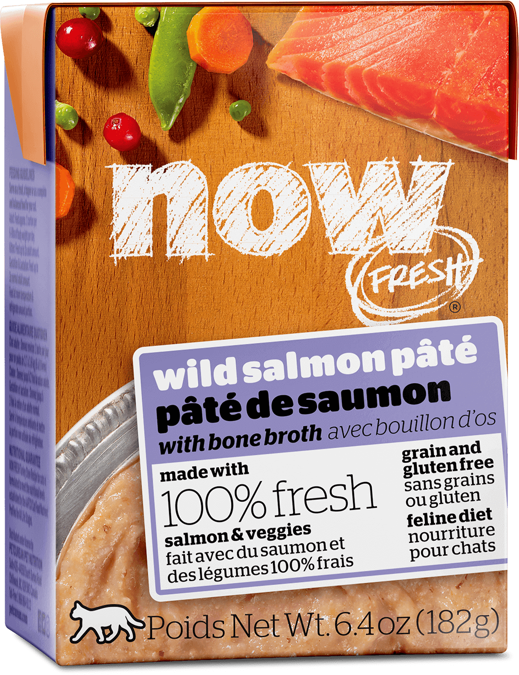 NOW Fresh Grain-Free Wild Salmon Pâté With Bone Broth